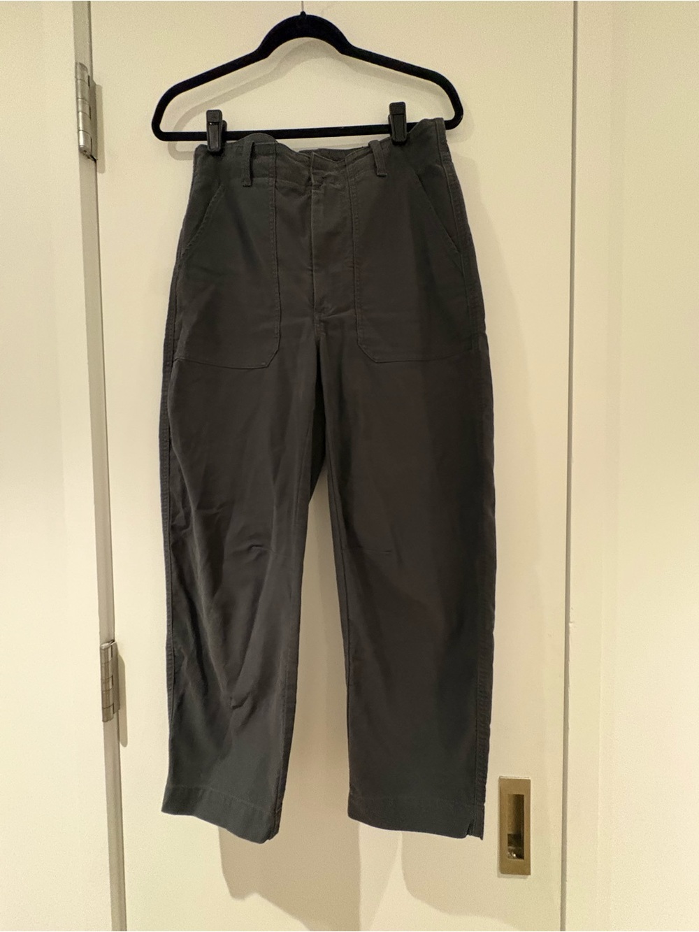 Banana Republic Women's Charcoal Barrel Pants